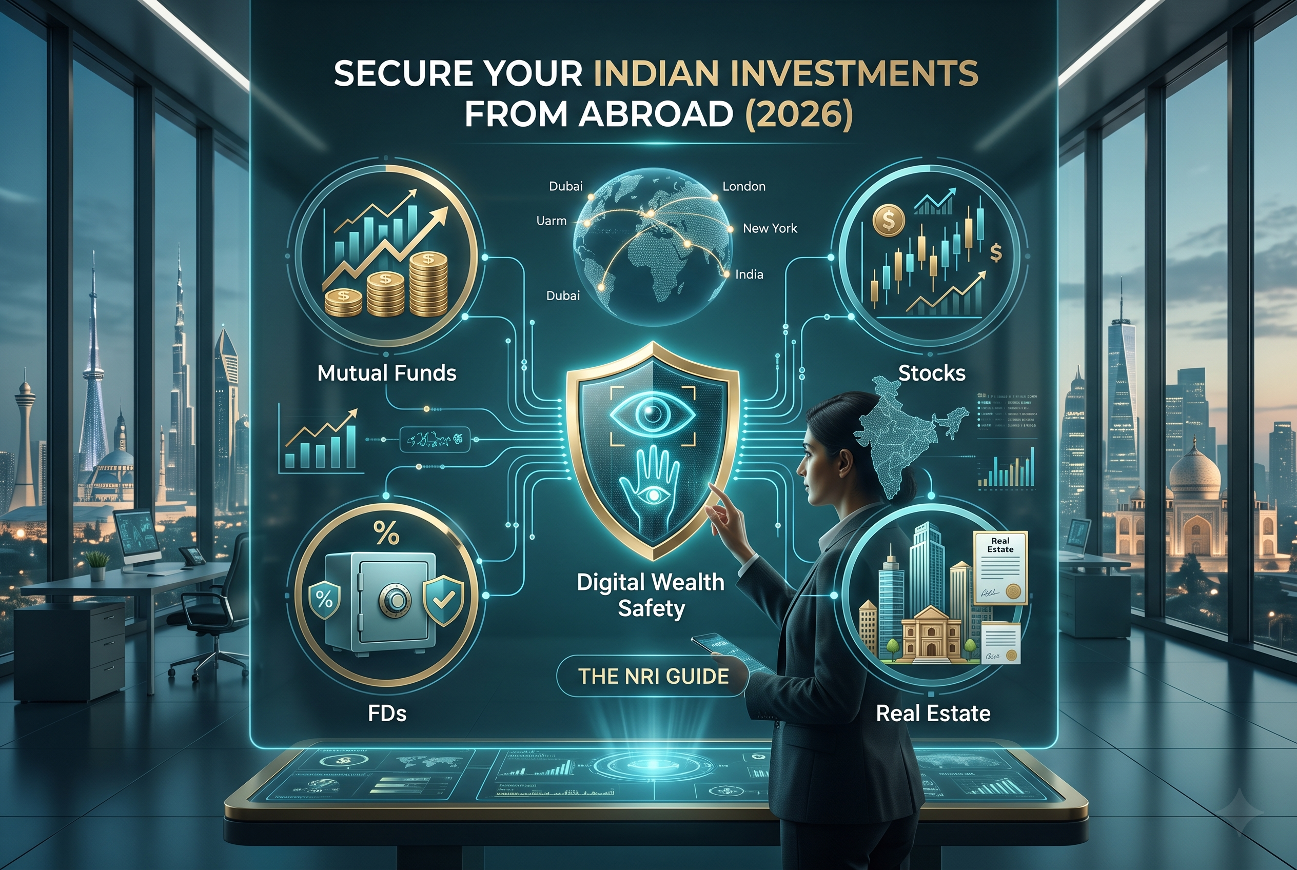 Secure Your Indian Investments From Abroad (2026): The NRI Guide to Mutual Funds, Stocks, FDs & Real Estate
