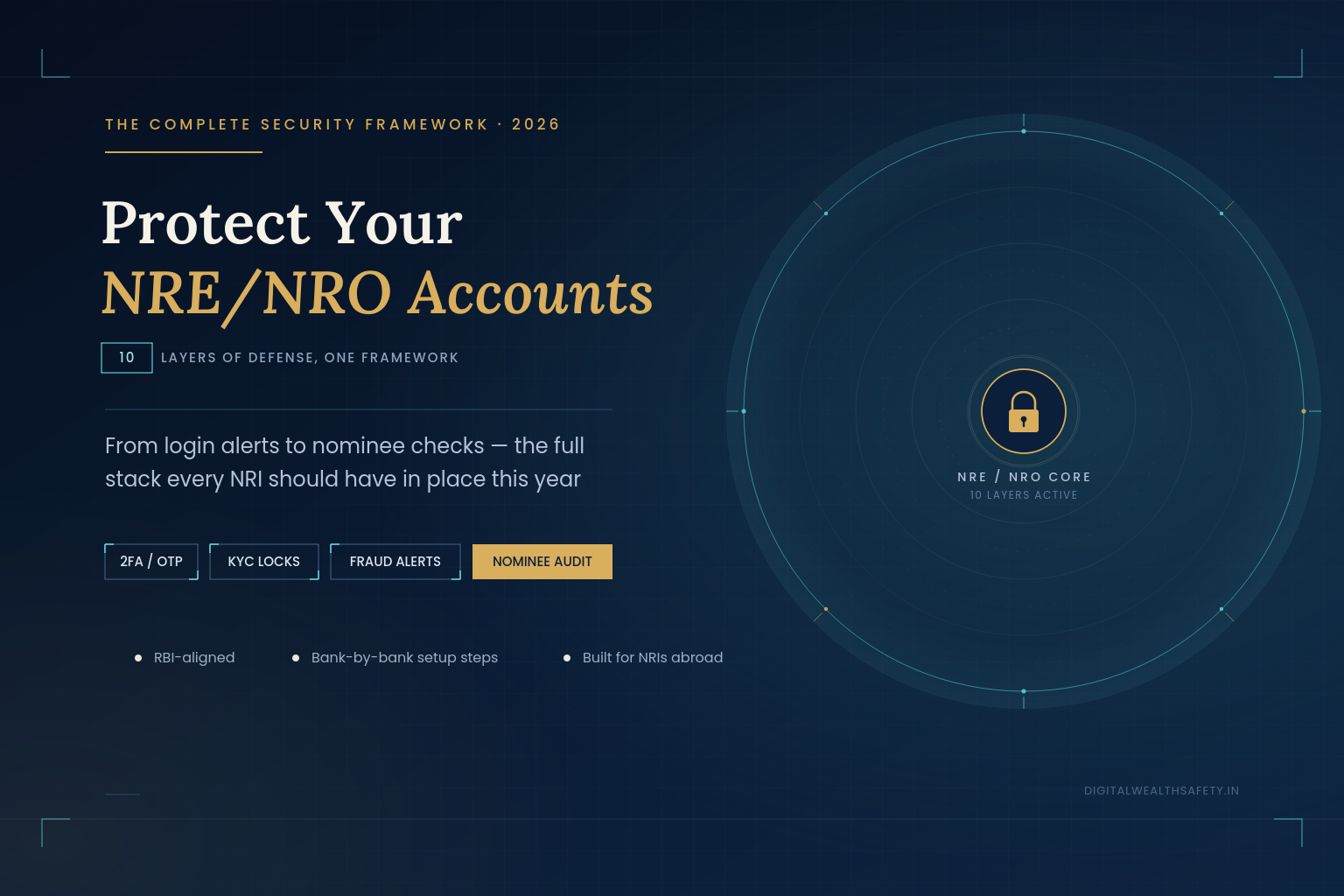Protect Your NRE/NRO Accounts (2026): The Complete 10-Layer Security Framework for NRIs