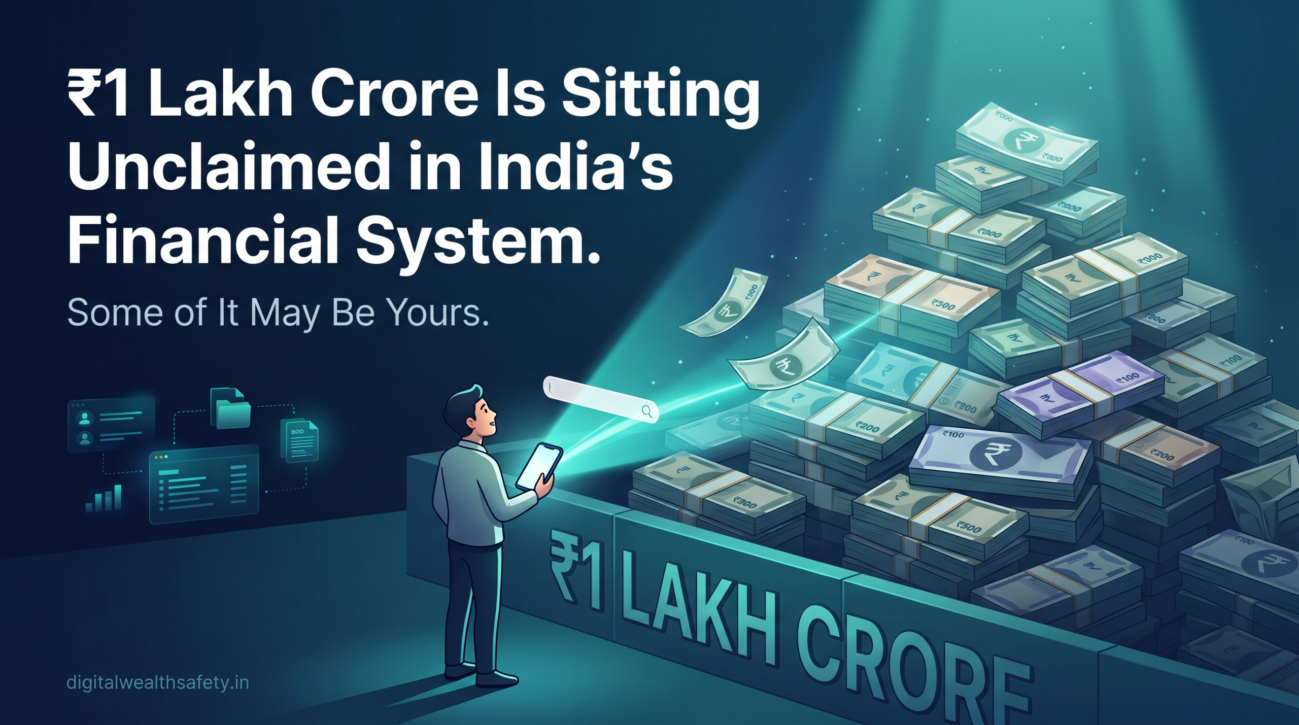 ₹1 Lakh Crore Is Sitting Unclaimed in India’s Financial System. Some of It May Be Yours