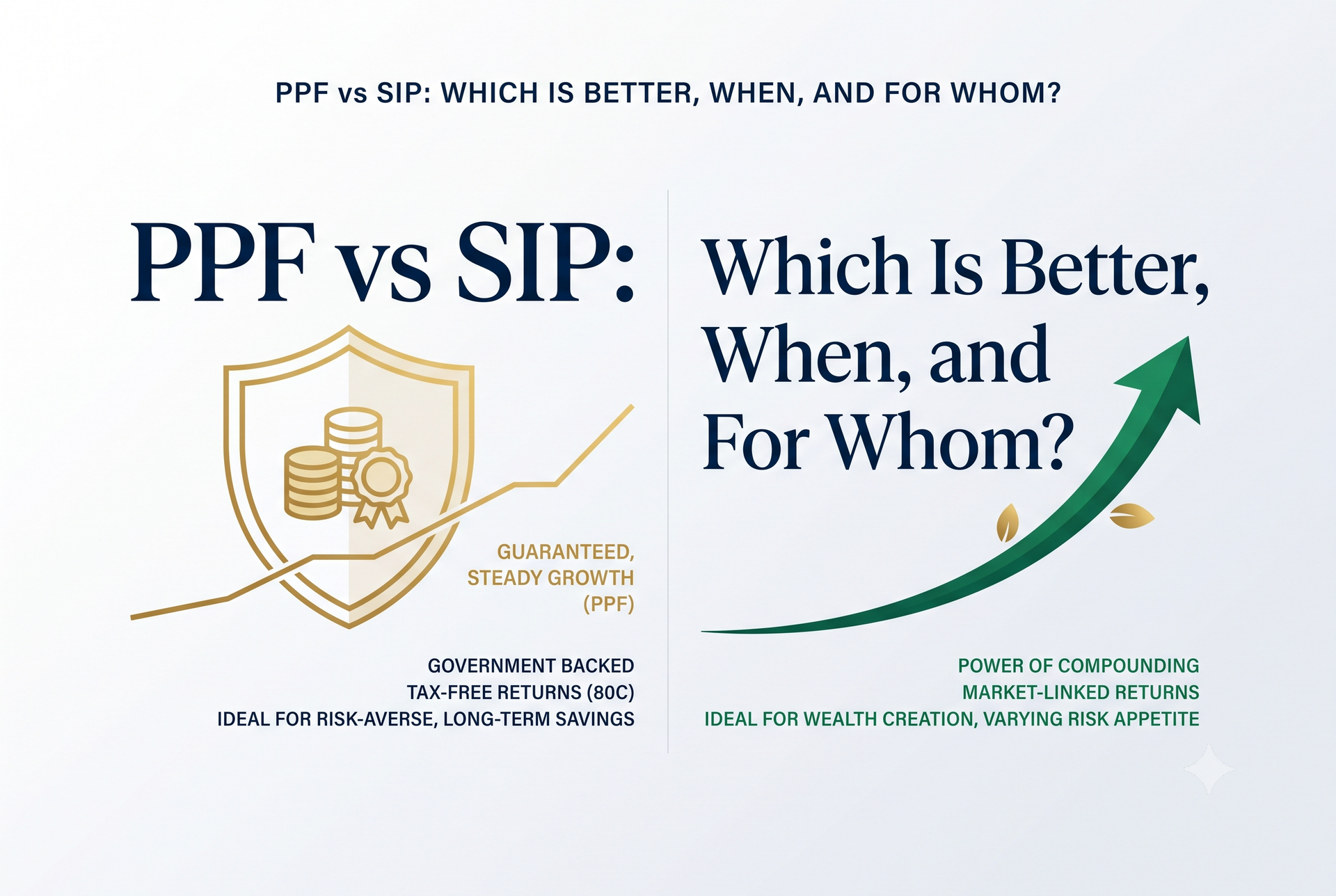 PPF vs SIP: Which Is Better, When, and For Whom?